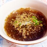 簡単！ヘルシー♪もずくの中華スープ